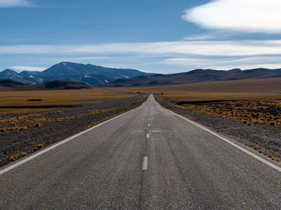 Carretera andina rumbo a Pasto